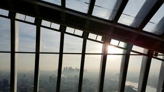 Panoramic view of the London financial district skyline, representing Deerfoot’s deep integration with UK enterprise and Cyber Security sectors.