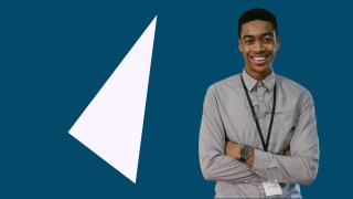 Male IT job candidate.