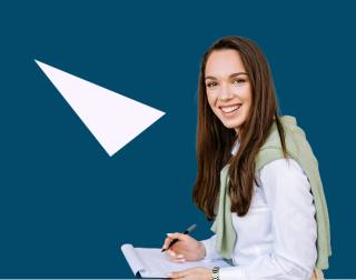 Female IT job candidate.