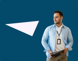 Male IT job candidate.