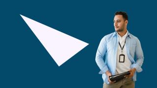 Male IT recruitment professional.