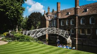 The Mathematical Bridge over the River Cam in Cambridge